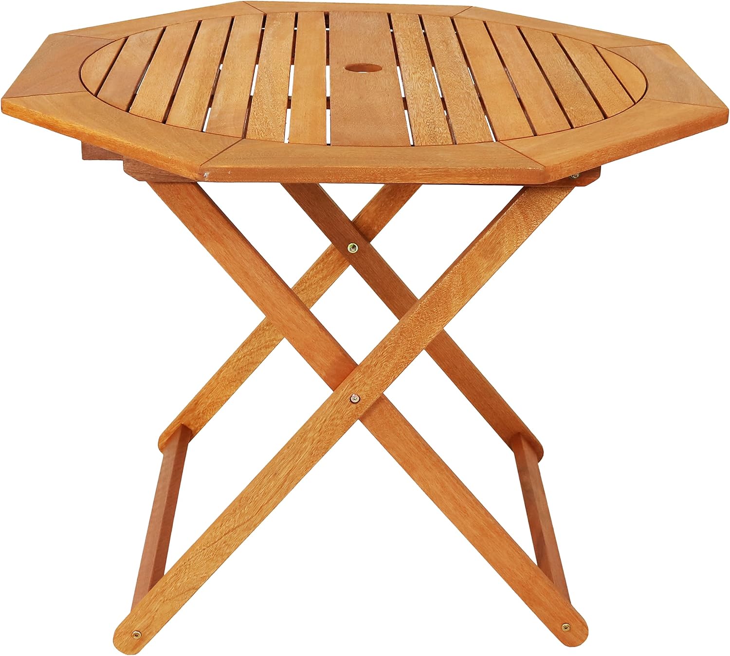Outdoor Furniture Teak Wood - Klappbarer Outdoor-Tisch aus Meranti-Holz, achteckiger Garten-Esstisch