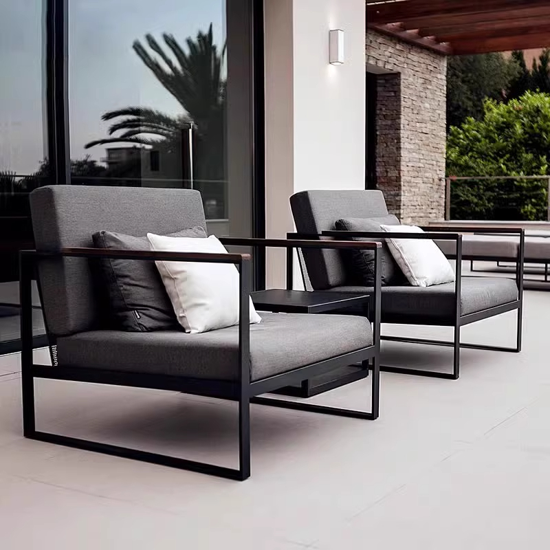 Outdoor Furniture Iron - Modernes, wasserdichtes, langlebiges Outdoor-Sofa-Set aus Eisen
