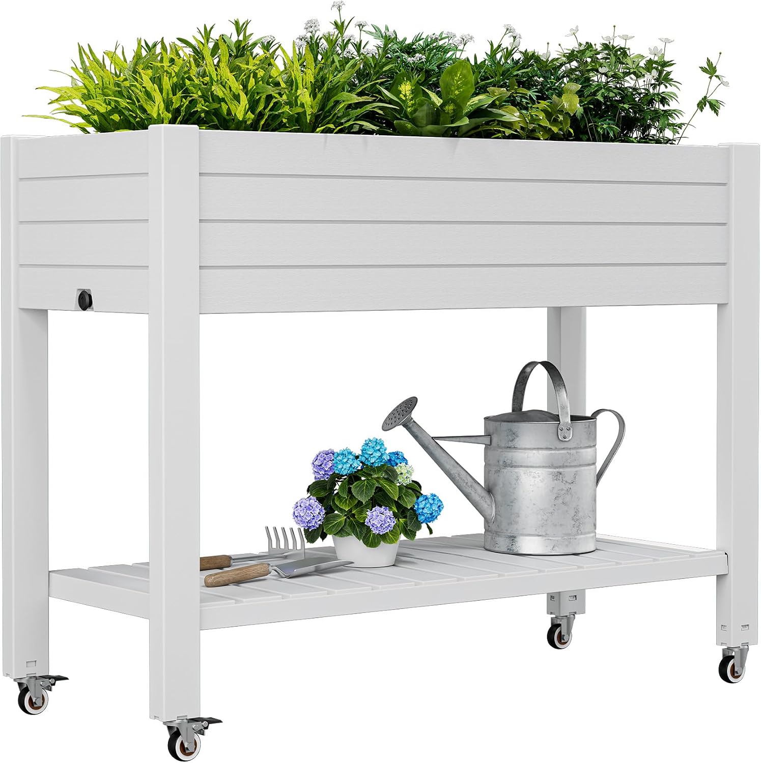 Garden Storage Box - 85,6 cm hohes, mobiles Hochbeet mit