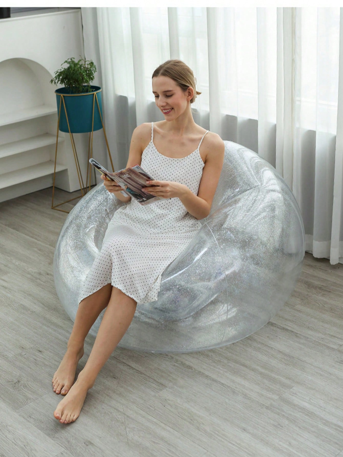 Outdoor Furniture Lounge Chair - 1 Stück PVC Aufblasbarer Loungesessel, Tragbares