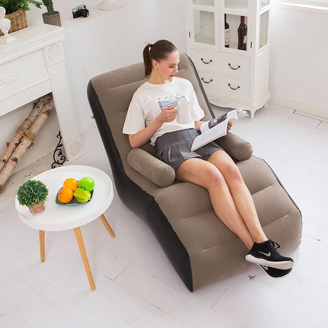 Outdoor Furniture Lounge Chair - Klappbares Lazy Sofa, aufblasbarer Lounge-Sessel, verdickt,