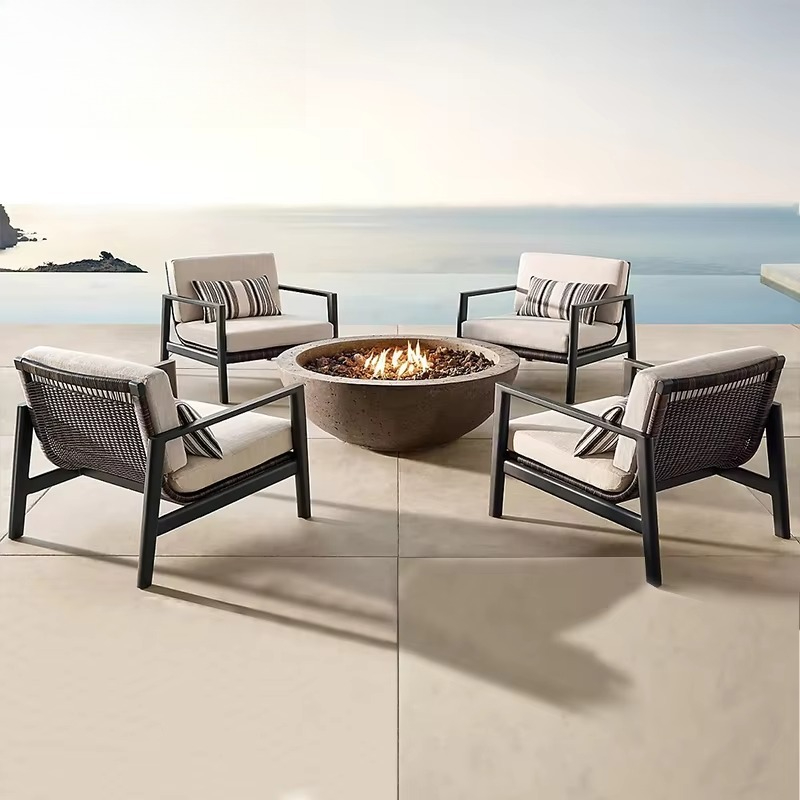 Outdoor Furniture Teak Wood - # Villa Freizeit Outdoor Teak-Sofa Hotel-Balkon