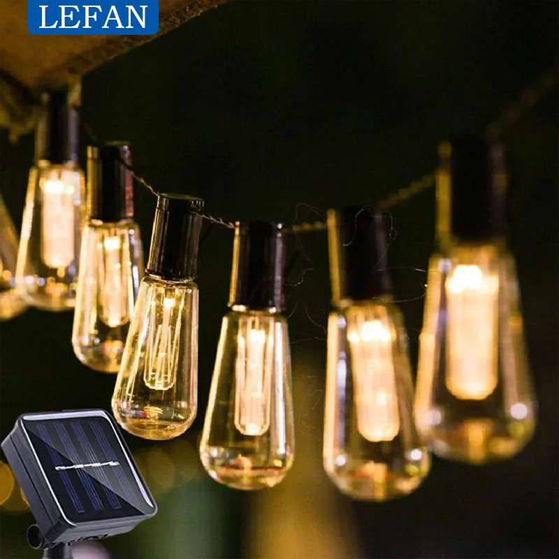 Outdoor Furniture Iron - Morden Led Solar Outdoor Lichterketten Garten