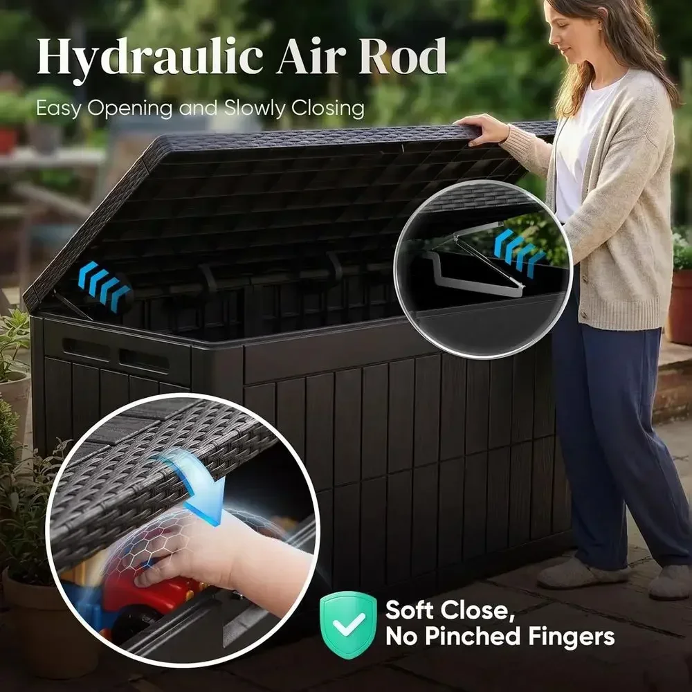 Große 120-Gallonen-Terrassen-A – Garden Storage Box Bewertung und Preis