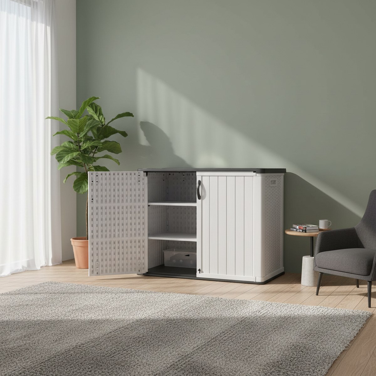 Großer Kunststoff-Gartenschupp – Garden Storage Box Bewertung und Preis