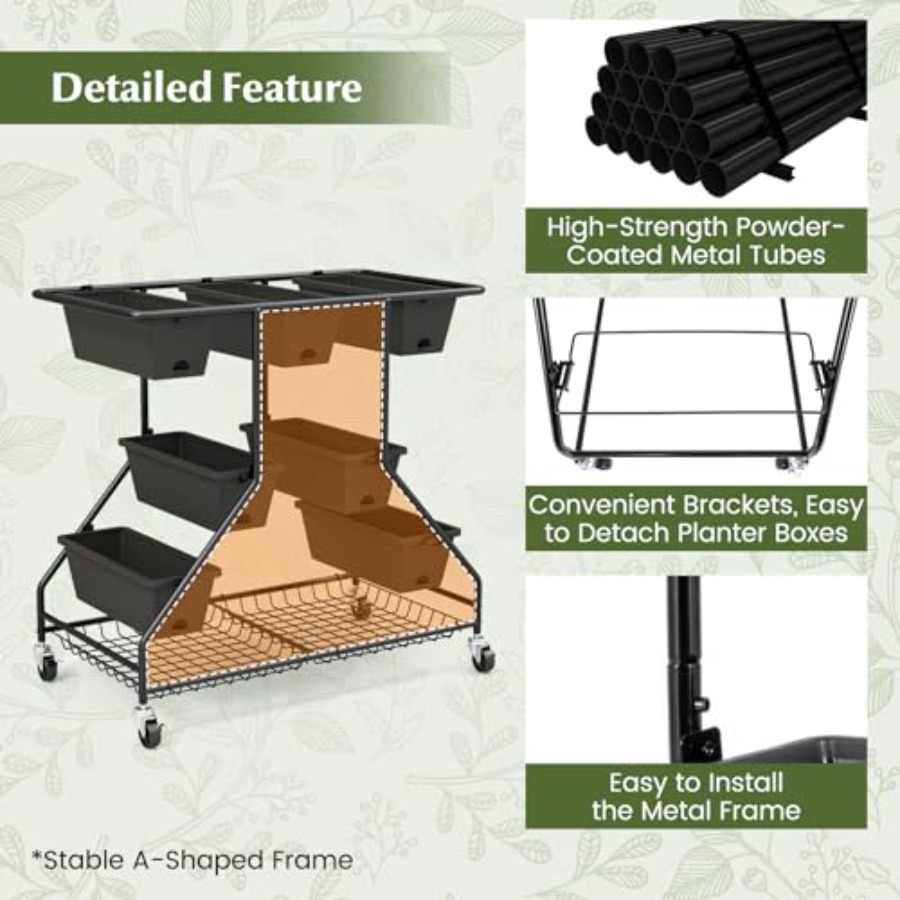 Erhöhtes Rollbett für den Gart – Garden Storage Box Bewertung und Preis