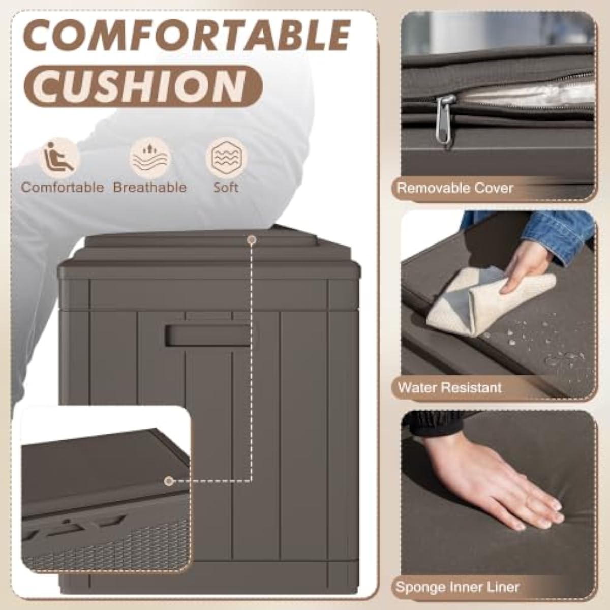 100-Gallonen-Harz-Aufbewahrung – Garden Storage Box Bewertung und Preis
