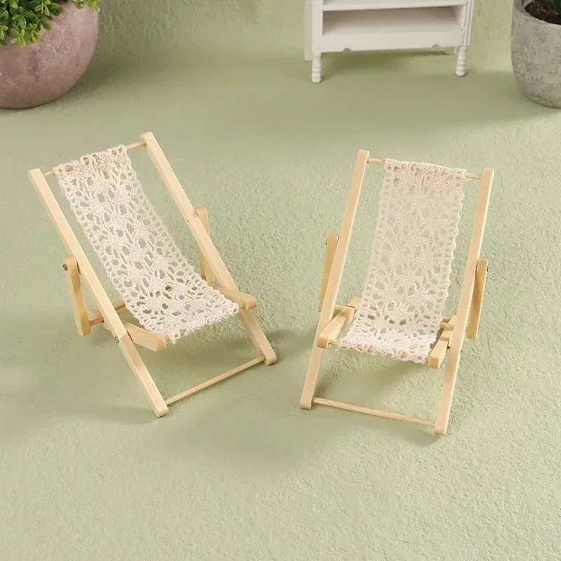 1/12 Maßstab Faltbarer Strandl – Outdoor Furniture Lounge Chair Bewertung und Preis