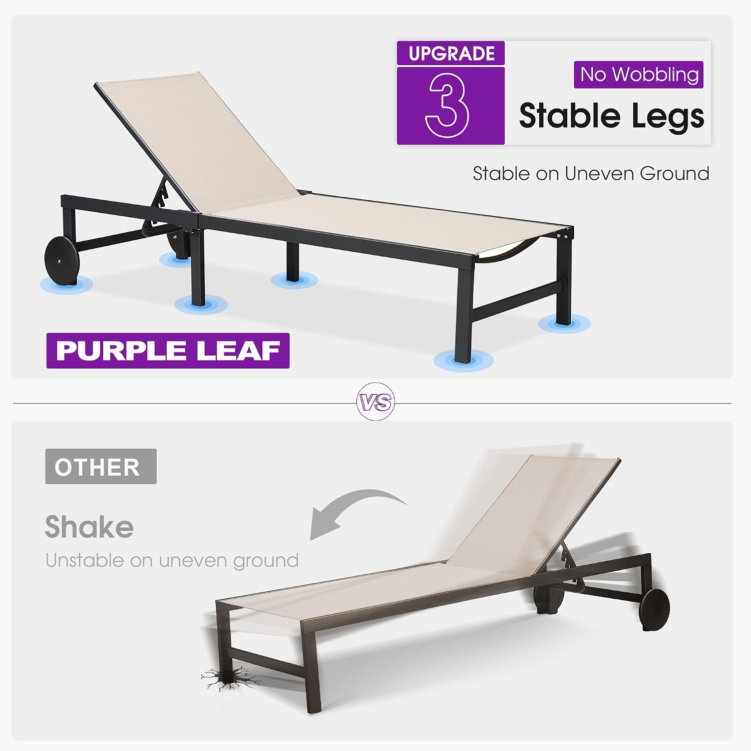 Gartenliegen-Set mit Rollen un – Outdoor Furniture Quick Dry Bewertung und Preis