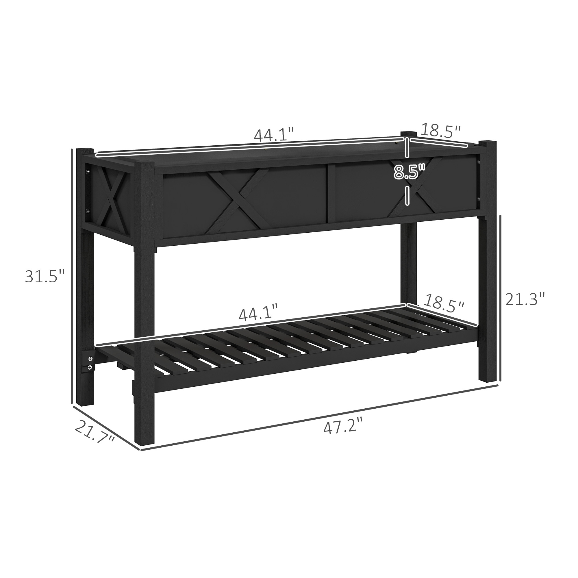 Erhöhter Holz-Pflanzkasten, Ho – Garden Storage Box Bewertung und Preis