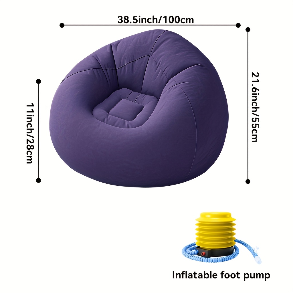 Set aus 1 aufblasbarem Sitzsac – Outdoor Furniture Lounge Chair Bewertung und Preis