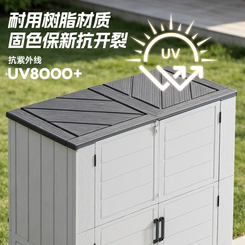 Mittlerer HDPE-Außenlagerschra – Garden Storage Box Bewertung und Preis