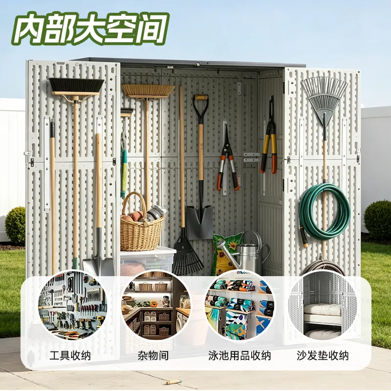Mittlerer HDPE-Außenlagerschra – Garden Storage Box Bewertung und Preis