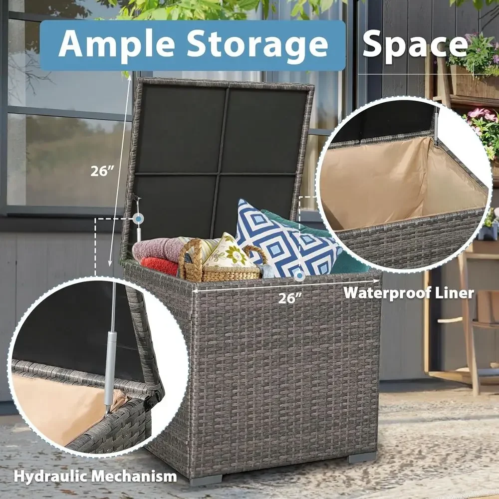 8-teiliges Gartenmöbel-Set mit – Outdoor Furniture With Fire Pit Bewertung und Preis