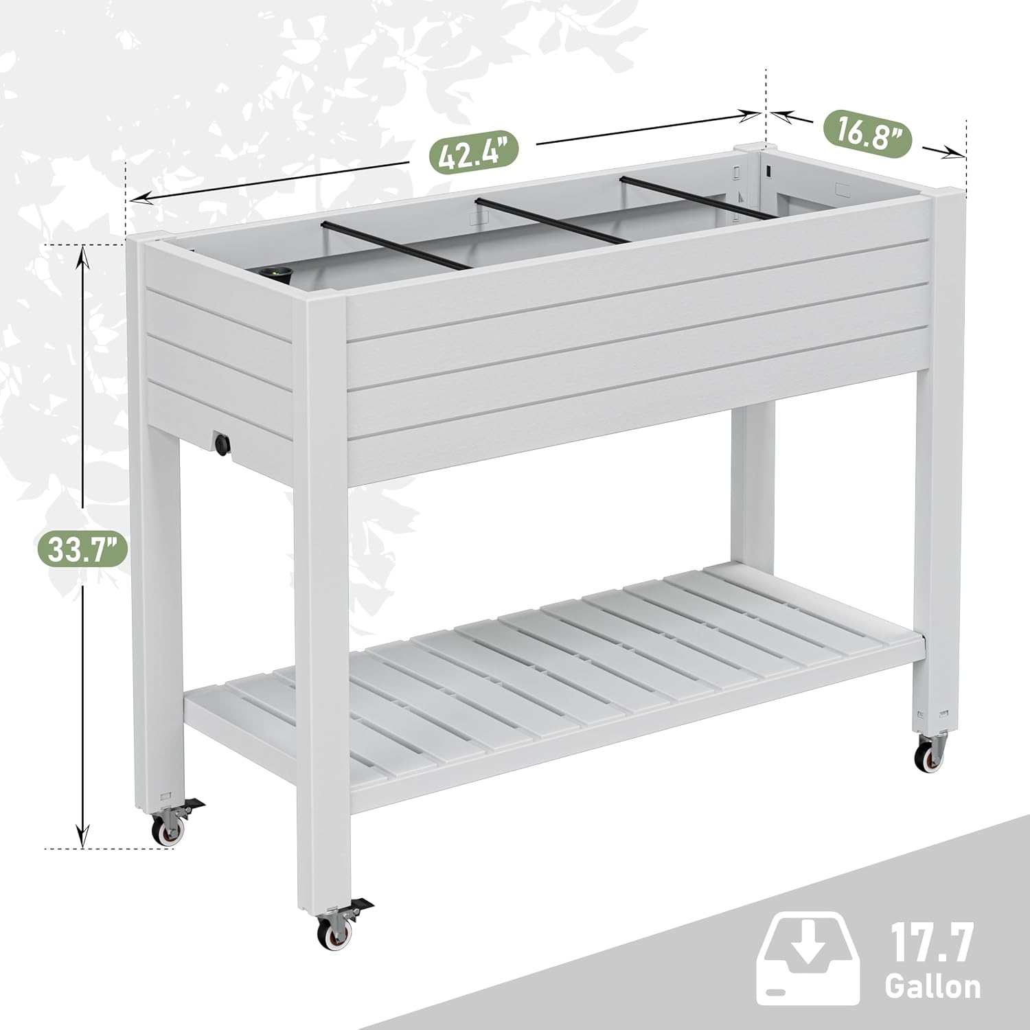 85,6 cm hohes, mobiles Hochbee – Garden Storage Box Bewertung und Preis