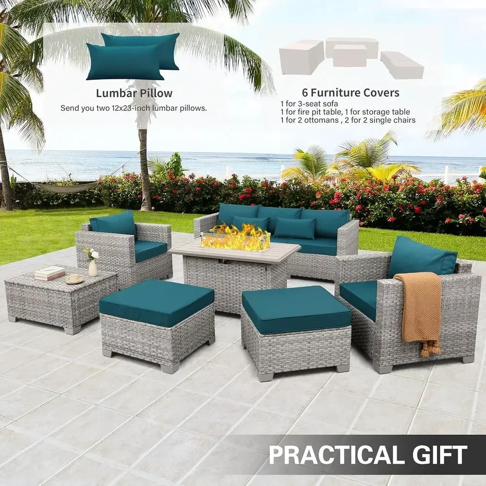 6-teiliges Gartenmöbel-Set aus – Outdoor Furniture With Fire Pit Bewertung und Preis