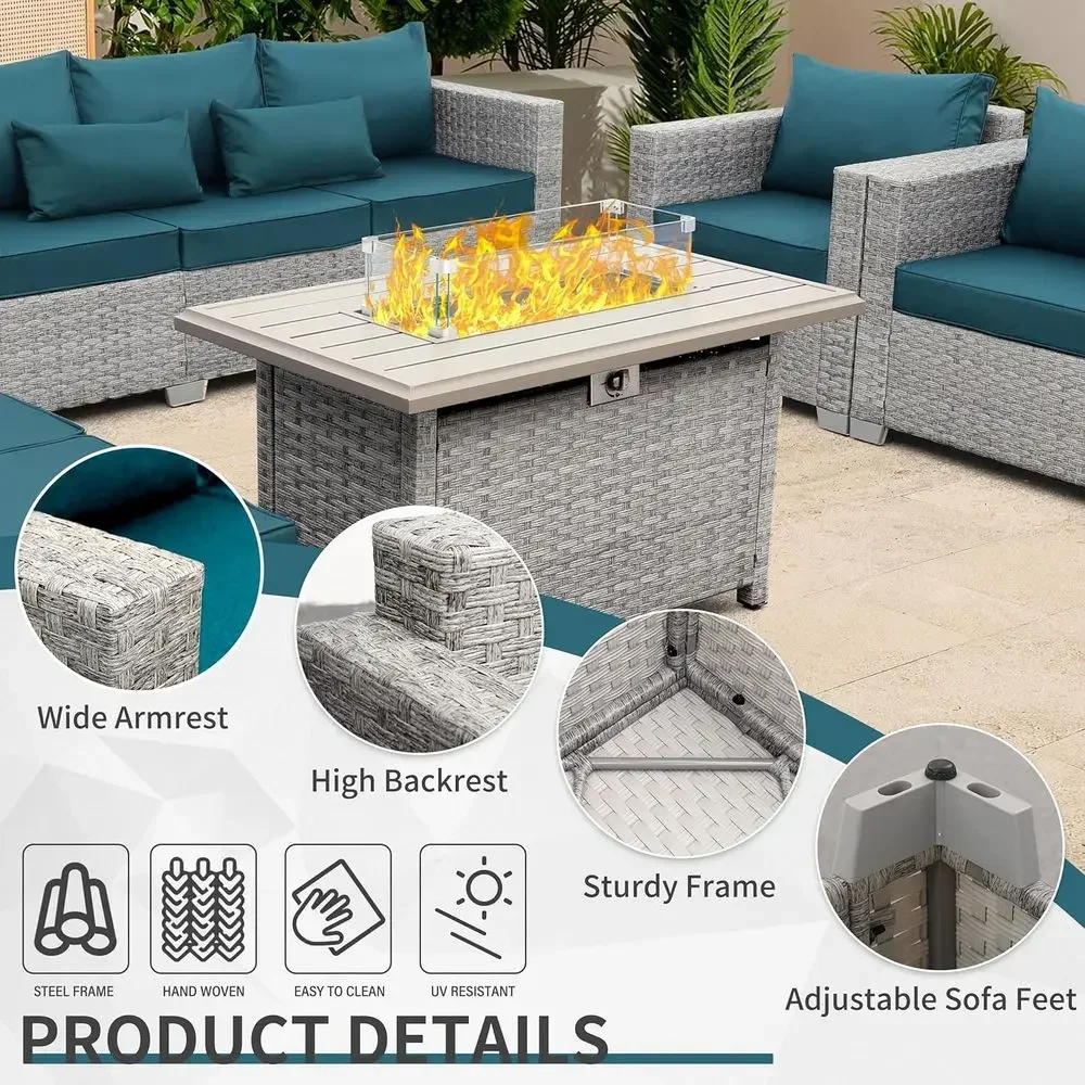 6-teiliges Gartenmöbel-Set aus – Outdoor Furniture With Fire Pit Bewertung und Preis