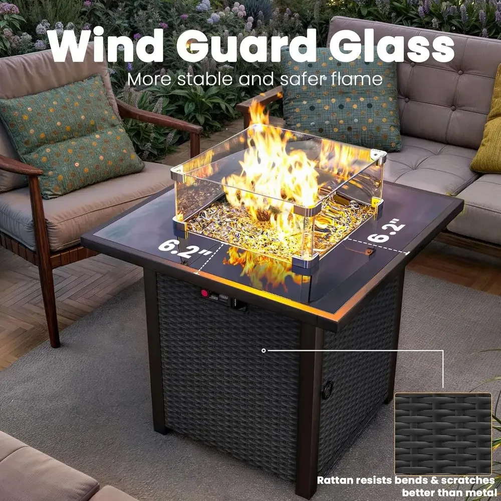 9-teiliges Gartenmöbel-Set für – Outdoor Furniture With Fire Pit Bewertung und Preis