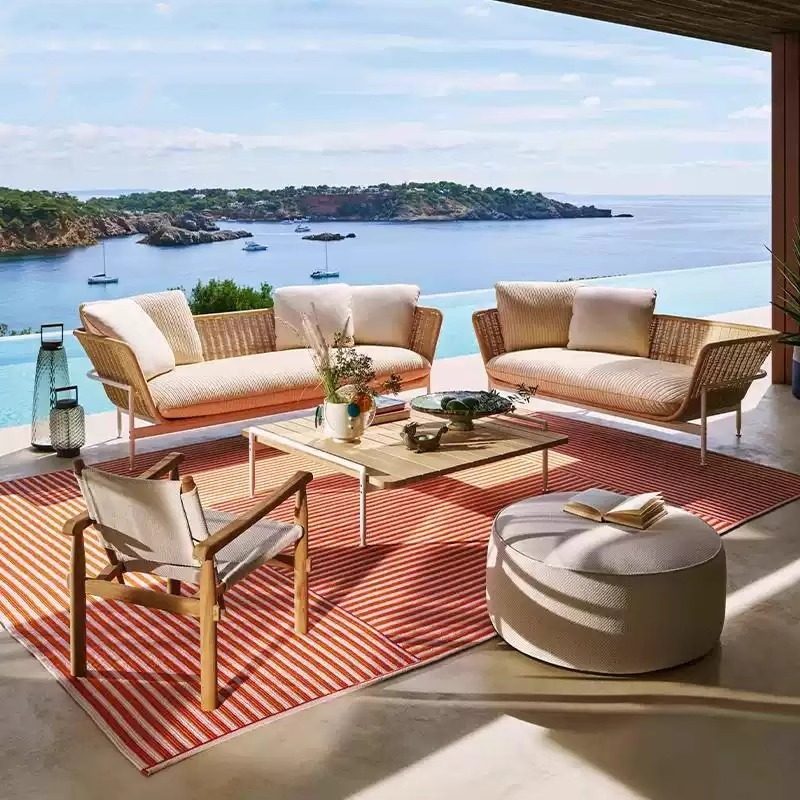 Outdoor-Sofa, Rattan-Gartenmöb – Outdoor Furniture Lounge Chair Bewertung und Preis