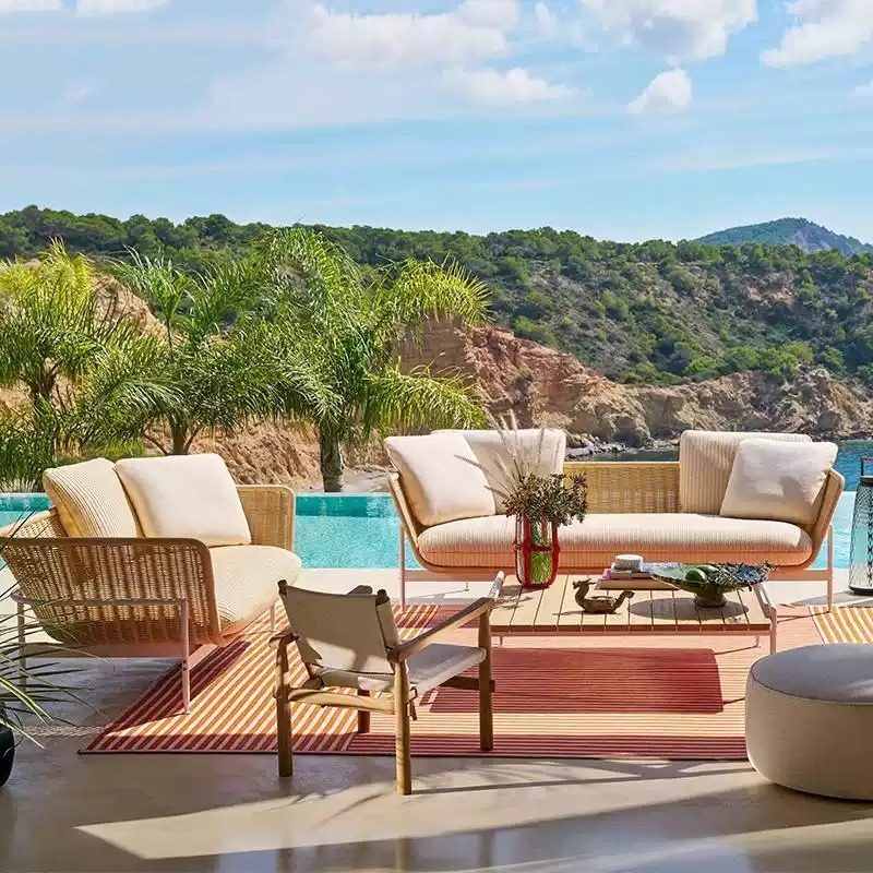 Outdoor-Sofa, Rattan-Gartenmöb – Outdoor Furniture Lounge Chair Bewertung und Preis