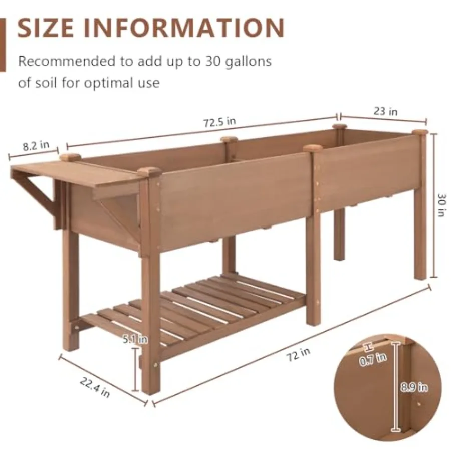 Erhöhtes Hochbeet mit Beinen f – Garden Storage Box Bewertung und Preis