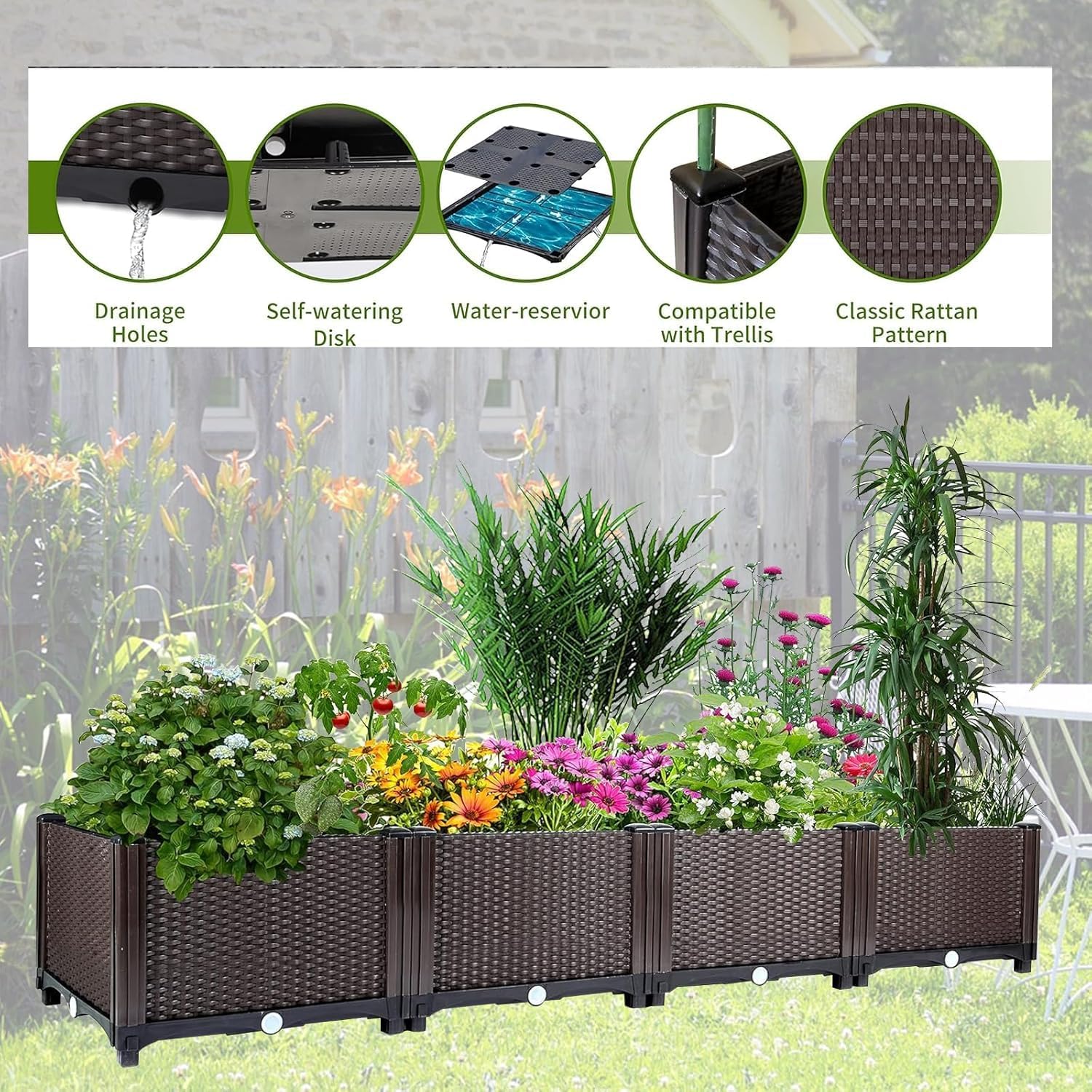 Selbstbewässerndes Hochbeet –  – Outdoor Daybed Furniture Bewertung und Preis